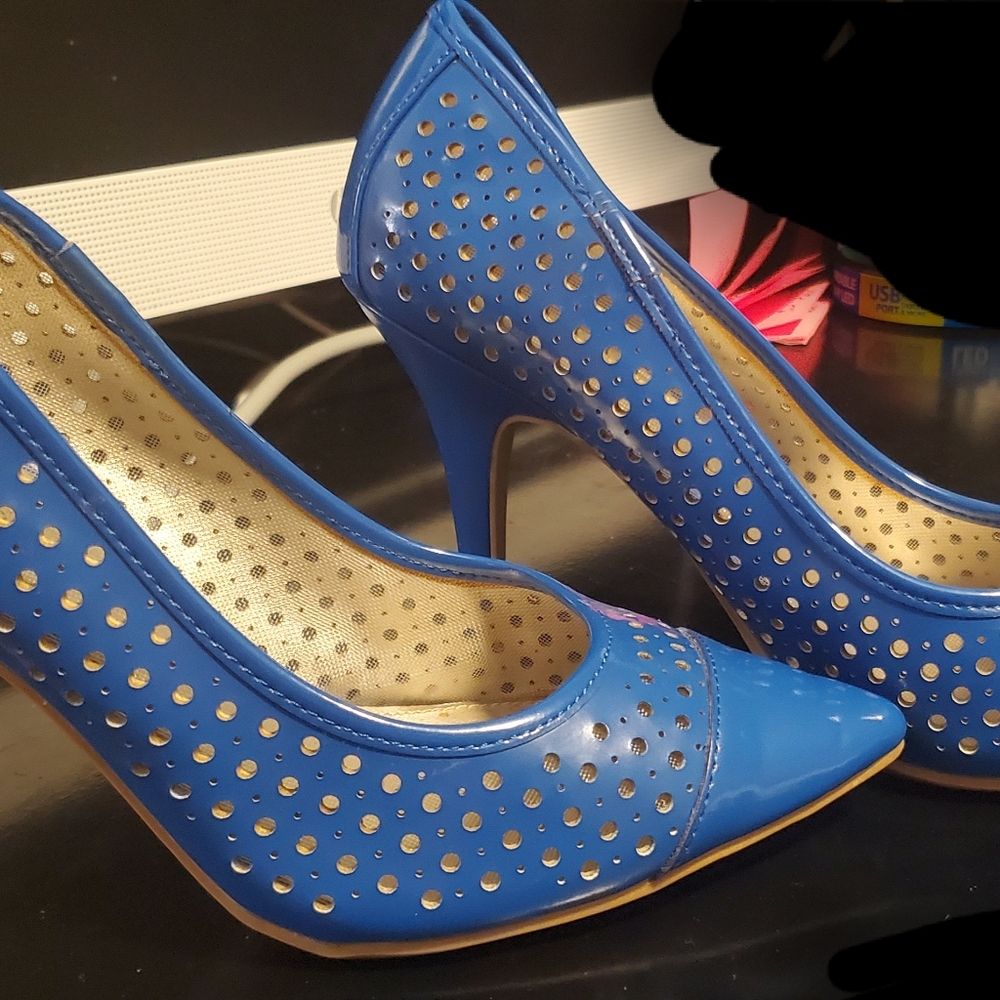 Blue heels